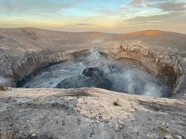 Active Crater and Hornitos