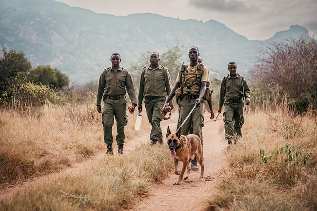 Armed Ranger Escort on Trail