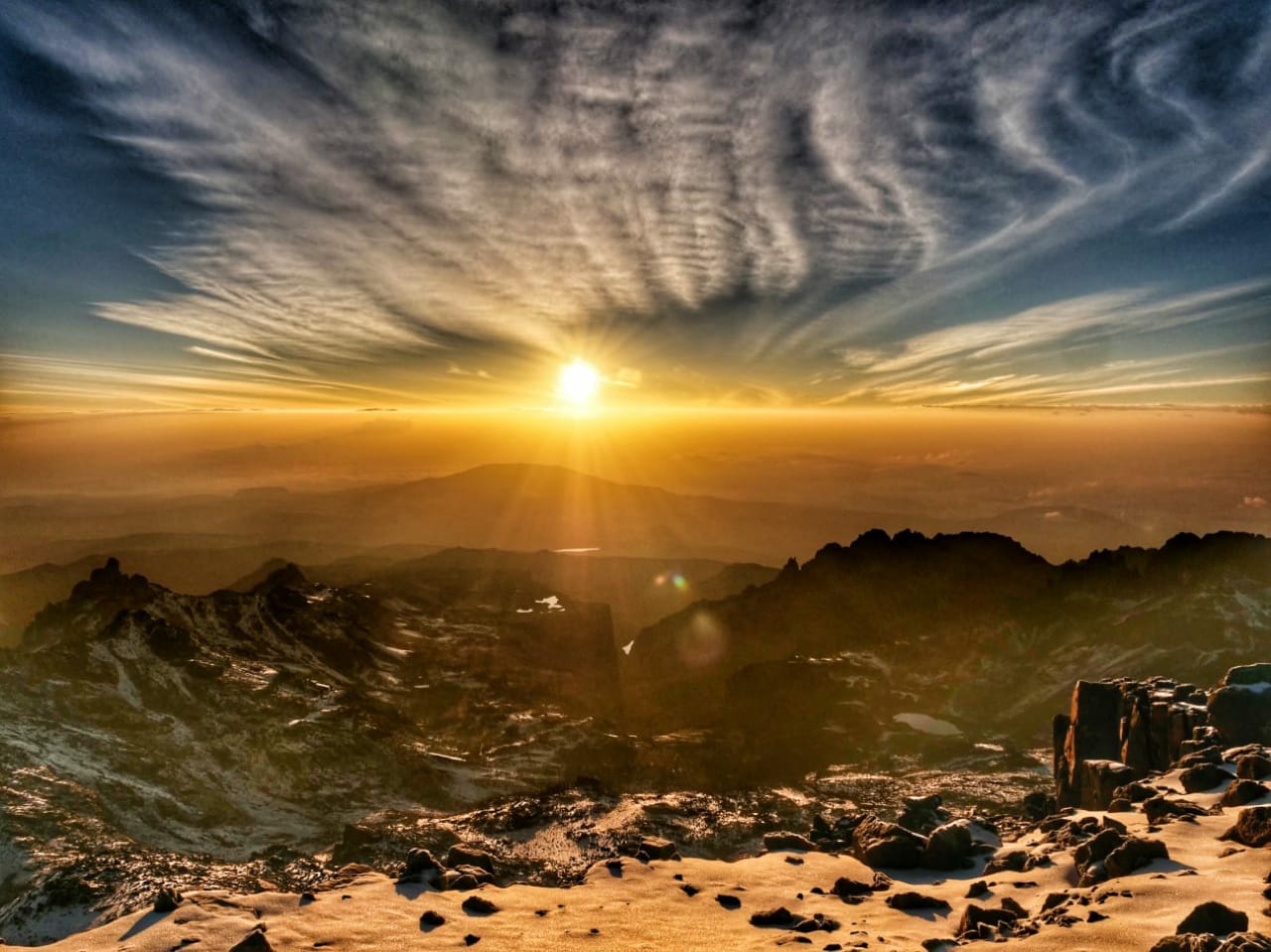Sunrise over Point Lenana