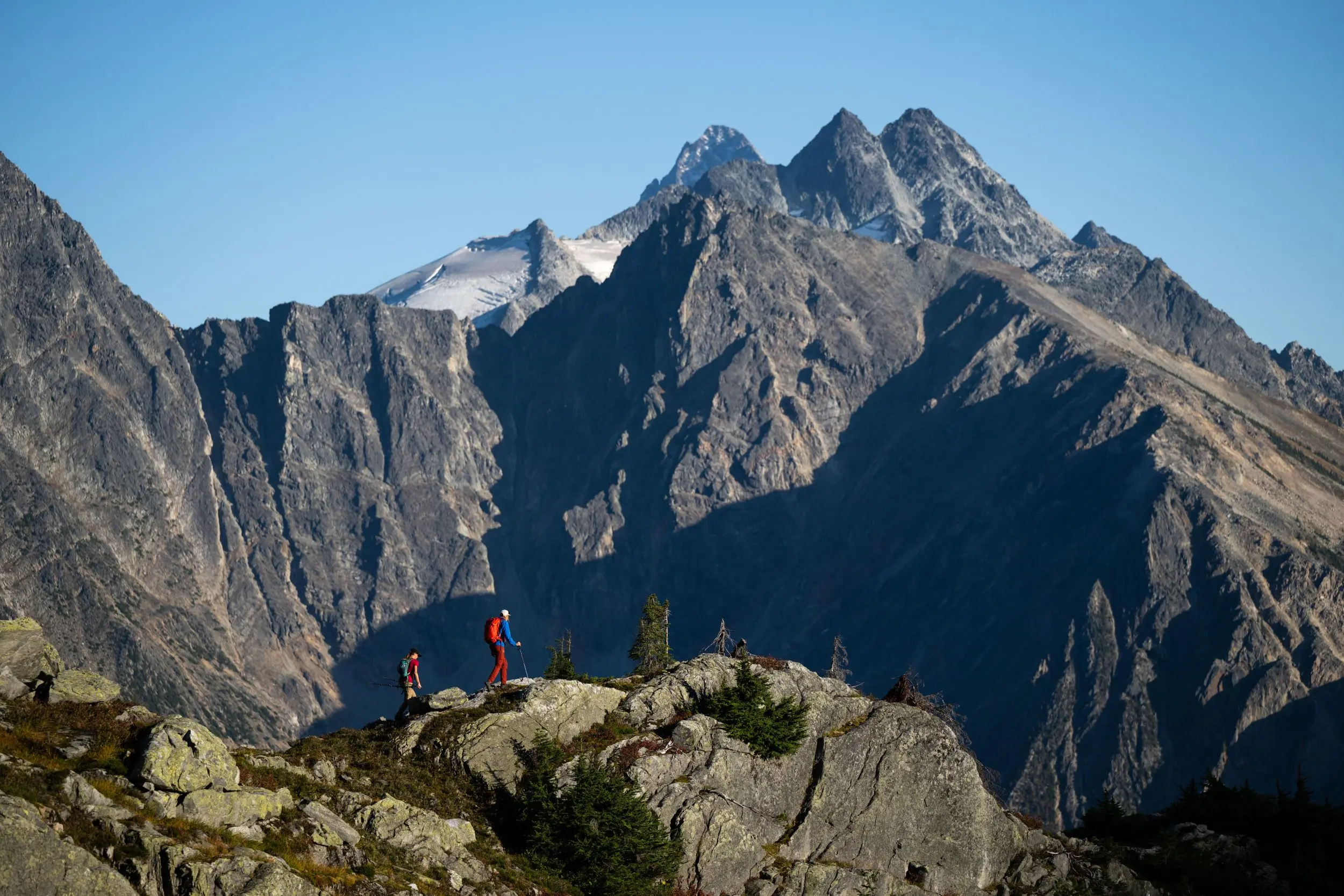 High Altitude Alpine Ridge Hiking
